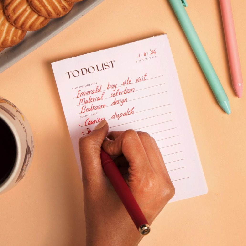 Today's Agenda Notepad