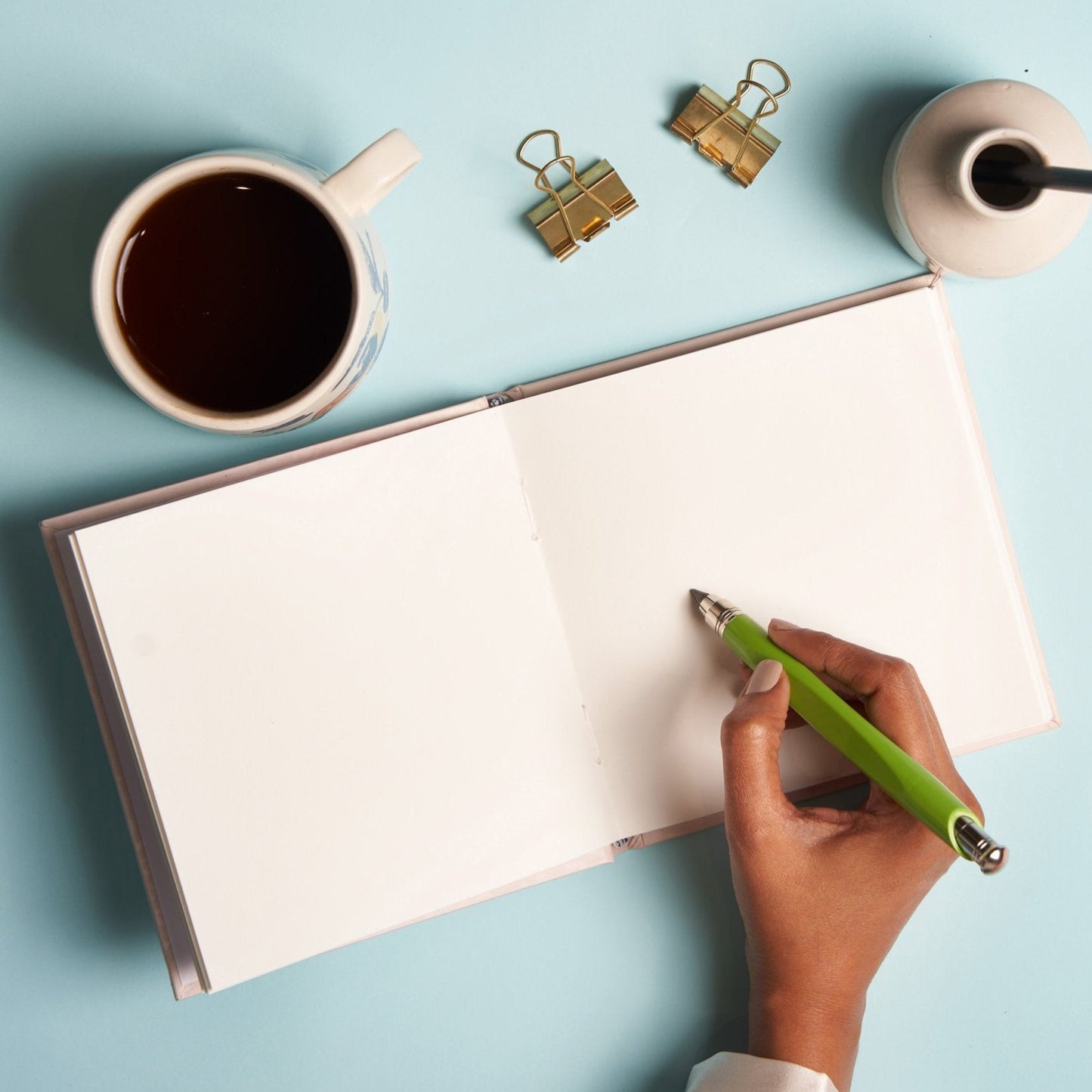 Time To Grow Square Sketchbook Off White Paper