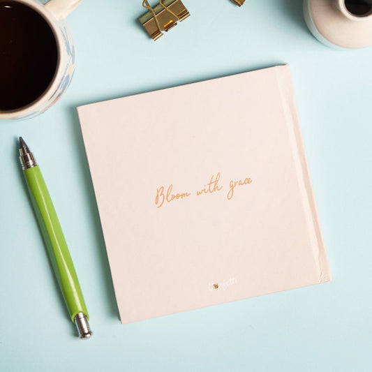 Bloom With Grace Square Sketchbook Off White Paper