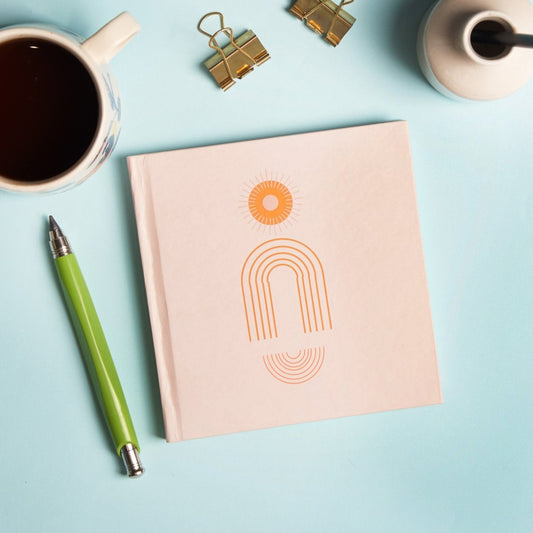 Bloom With Grace Square Sketchbook Off White Paper