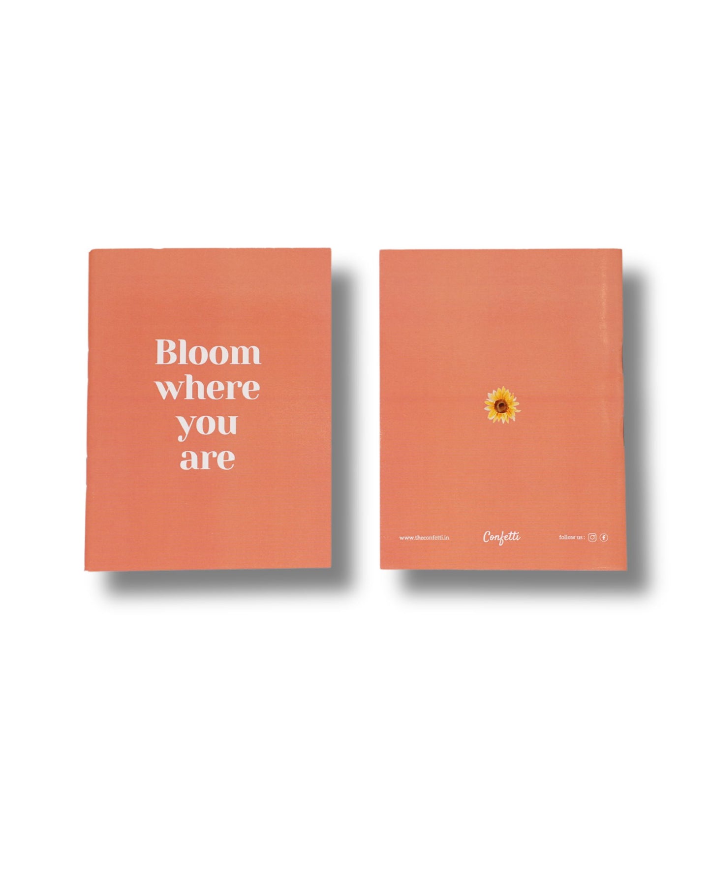 Bloom Where You Are Orange Pocket Dairy