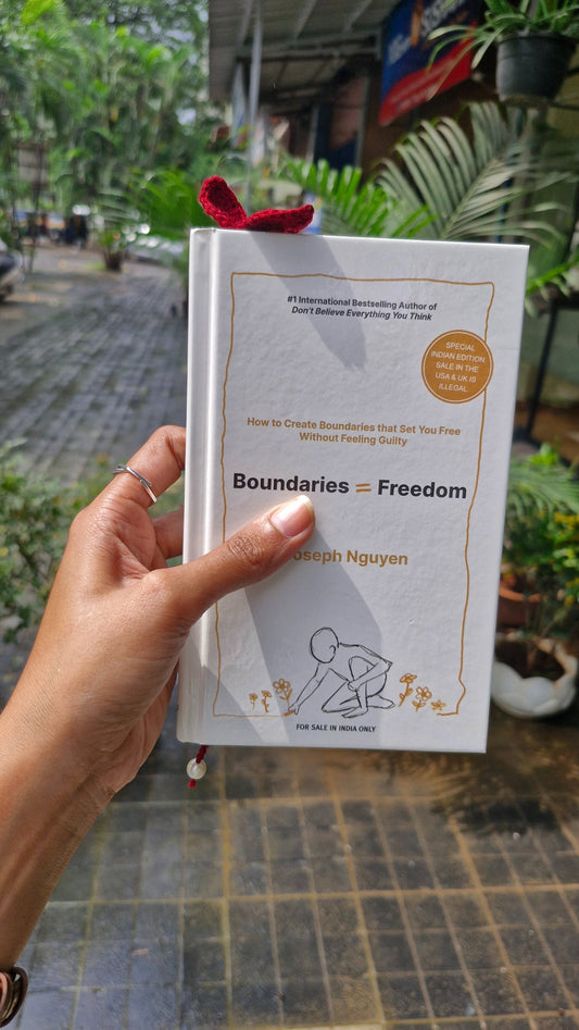 Maroon leaf crochet bookmark