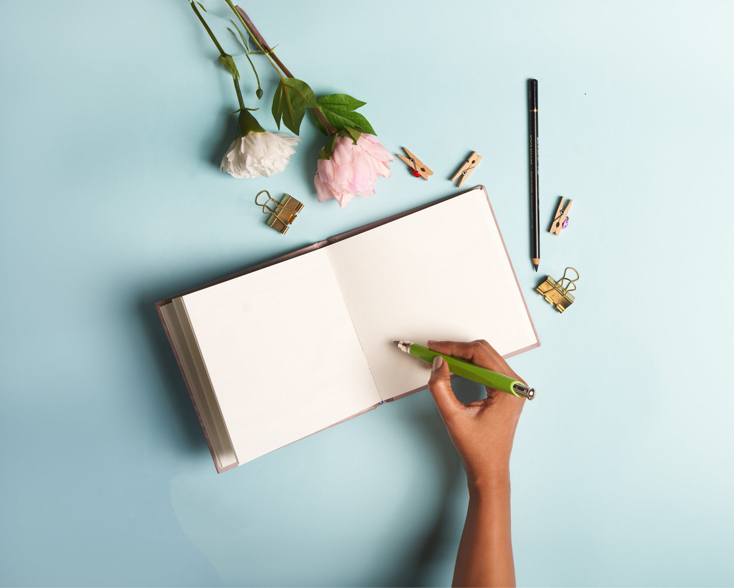 Find Your Balance Square Sketchbook Off White Paper