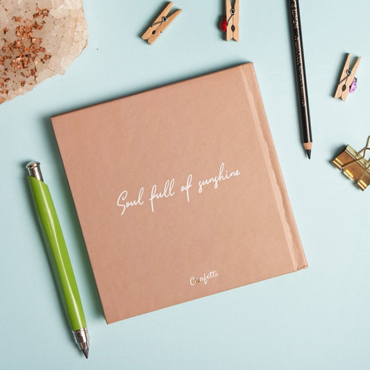 Soul Full Of Sunshine Square Sketchbook Off White Paper