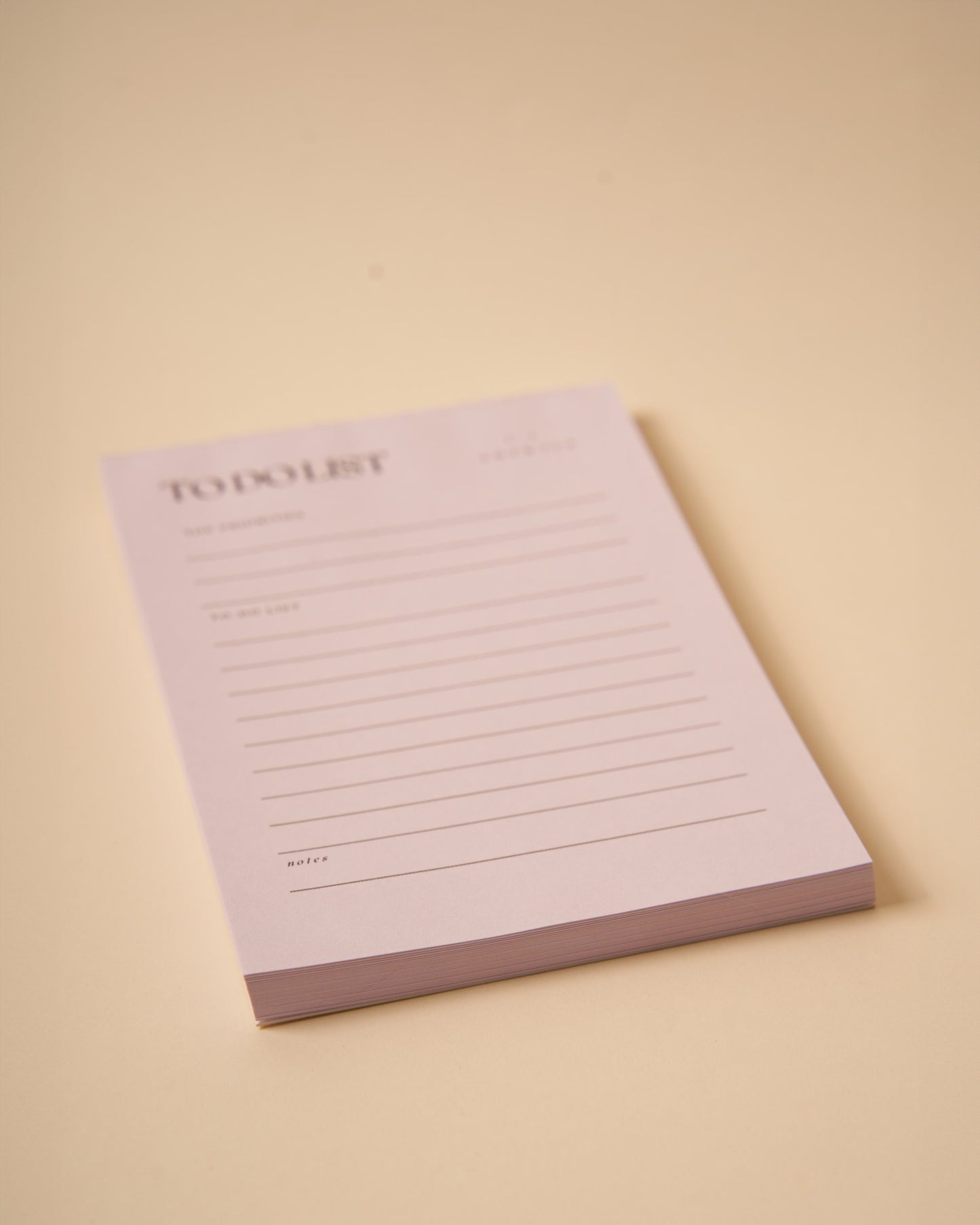 Today's Agenda Notepad