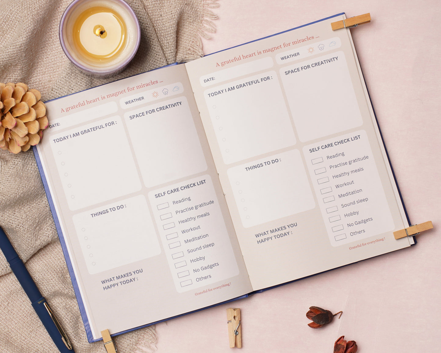 Grateful for everything Gratitude Journal