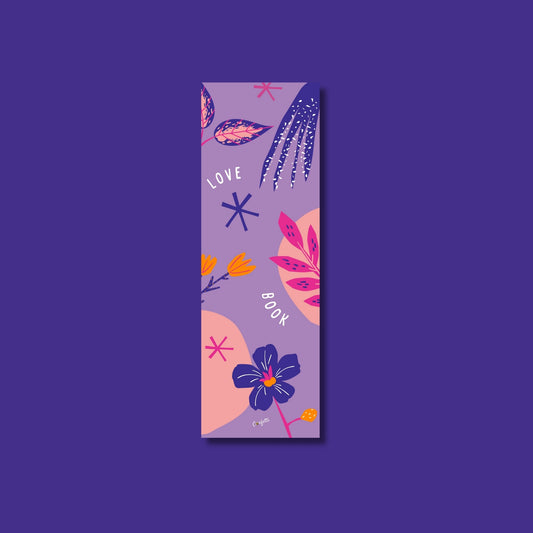 Purple Flower Bookmark