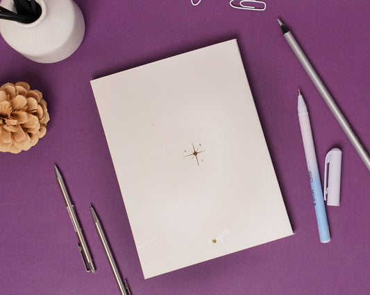 Off White With Gold Leafing Gratitude Journal