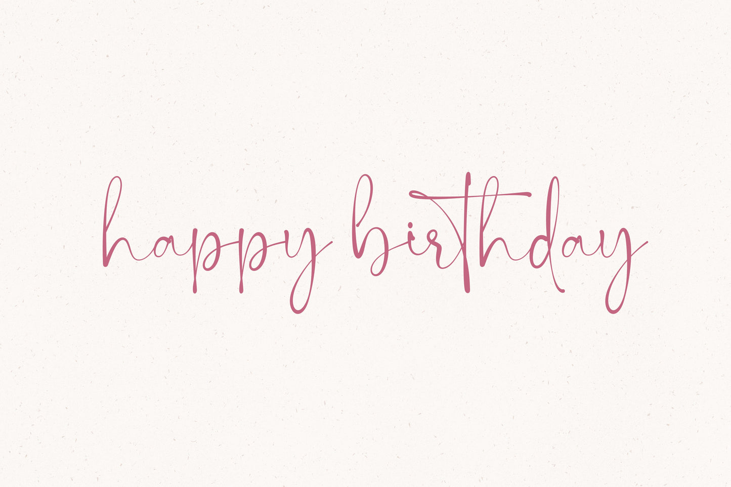 Happy Birthday