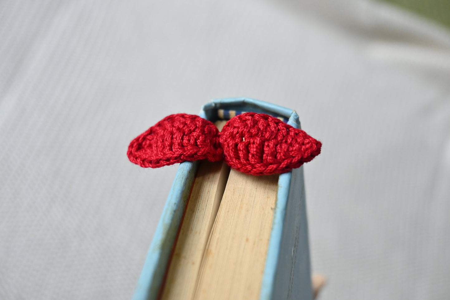 Red Leaf crochet bookmark
