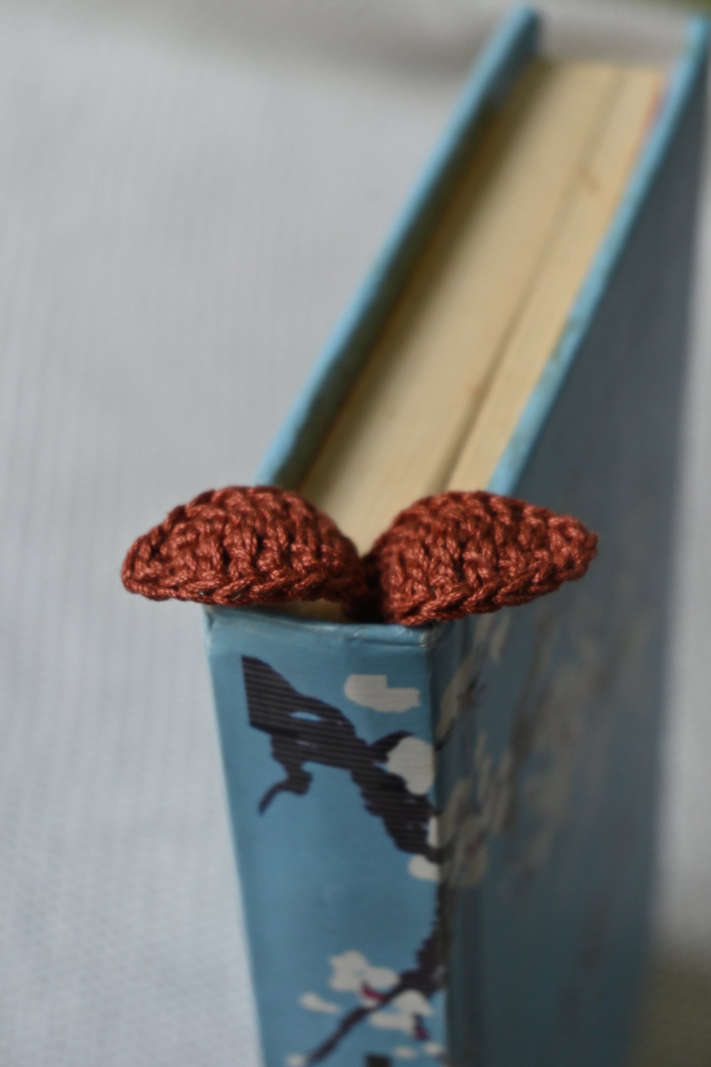 Brown Leaf crochet bookmark