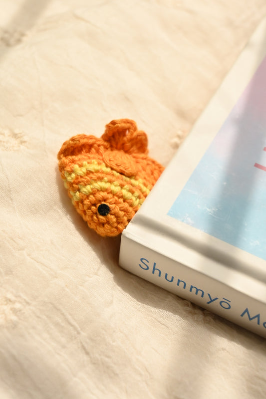 Orange & Yellow Fish crochet bookmark