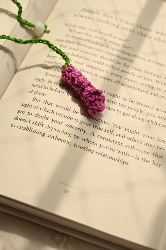 Lavender Crochet Bookmark