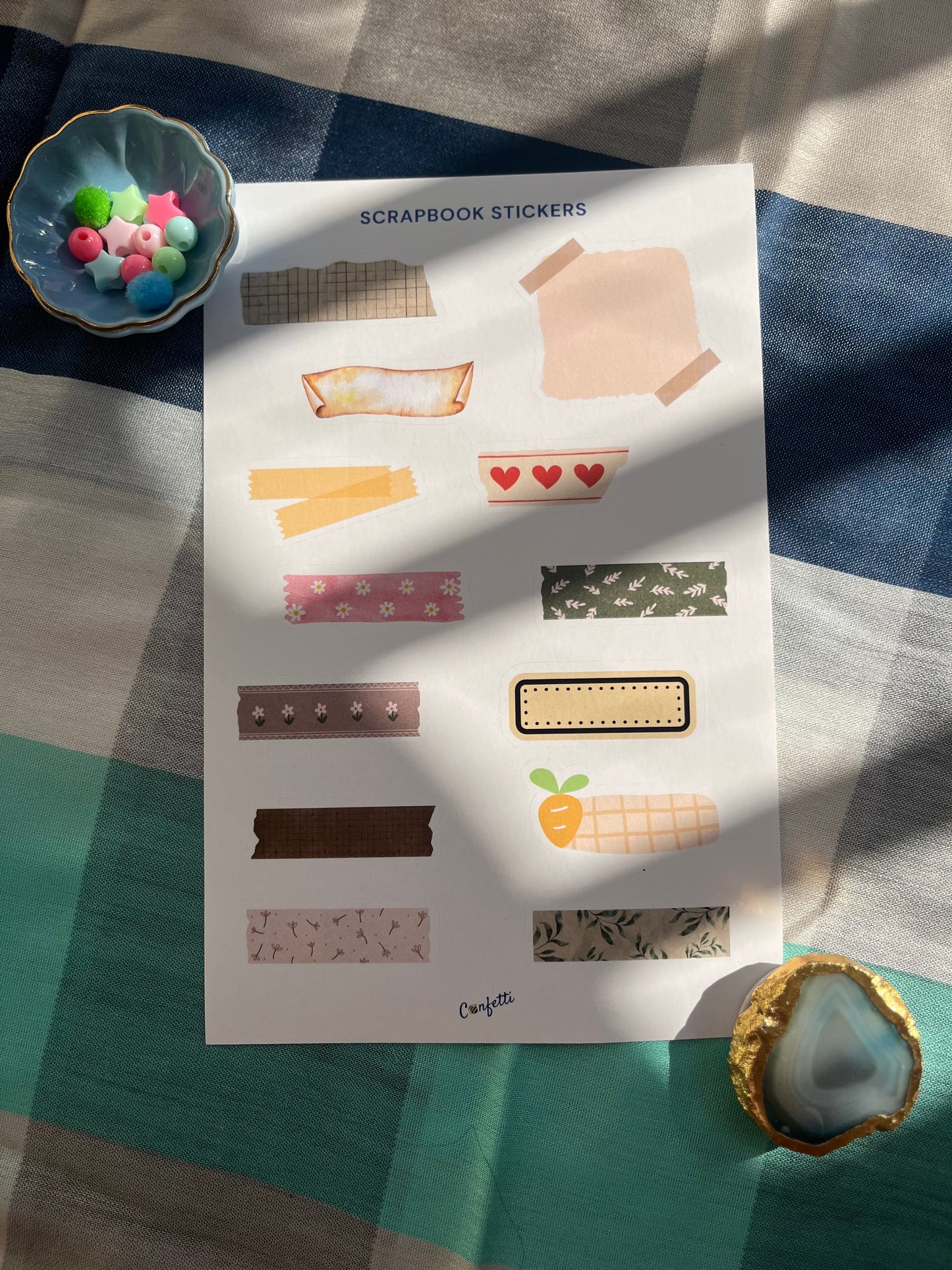 Scrapbook Stickers - Set Of 3