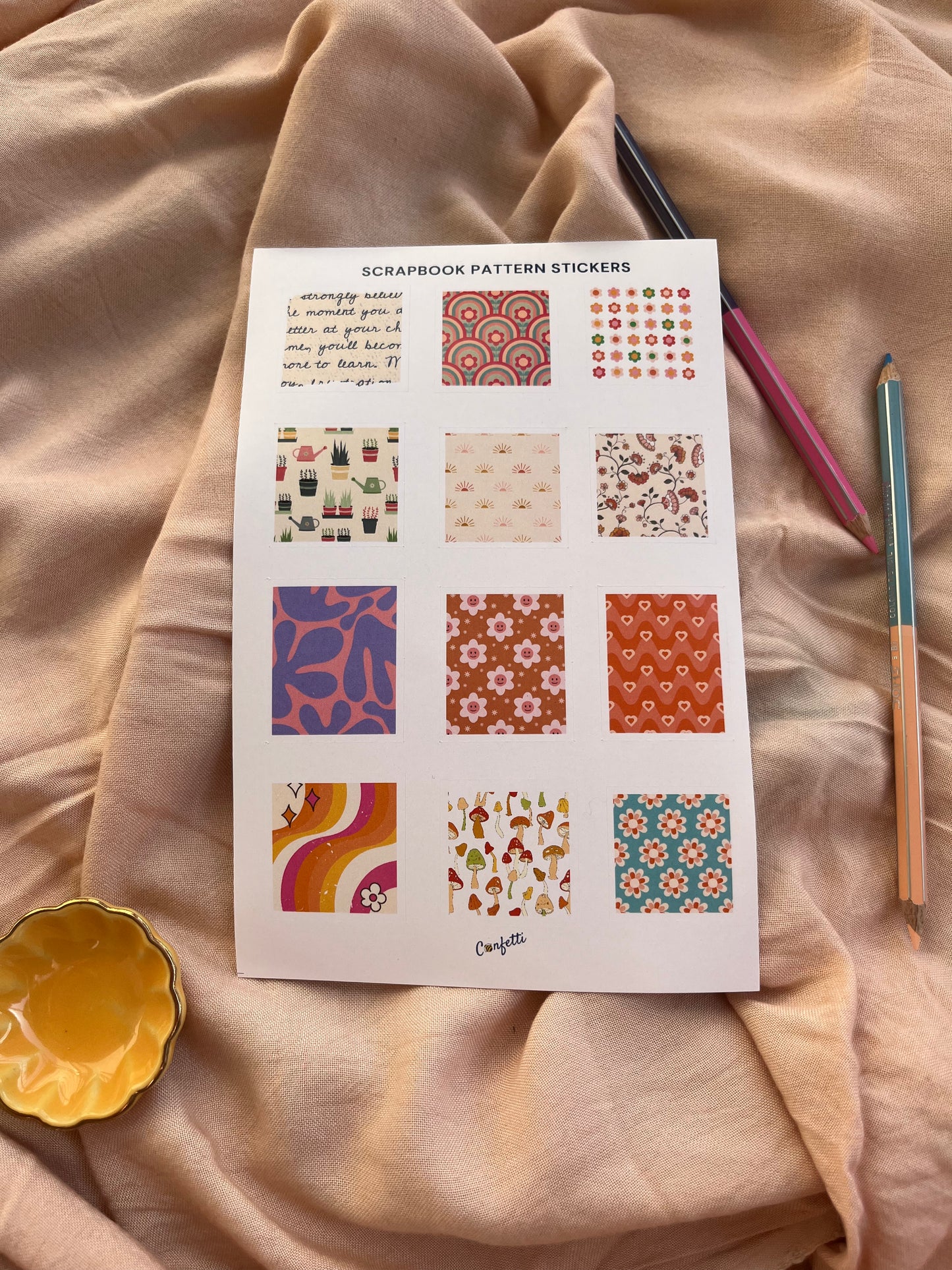 Scrapbook Stickers - Set Of 3