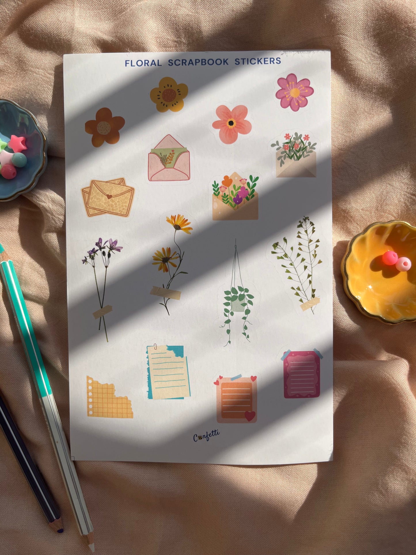 Scrapbook Stickers - Set Of 3