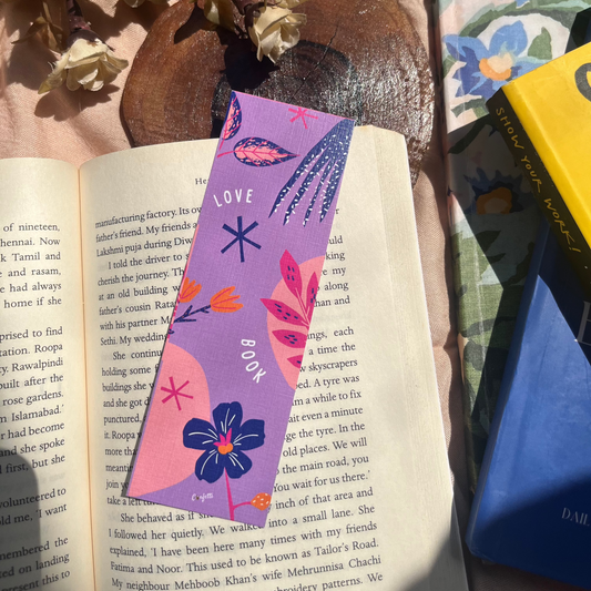 Purple Flower Bookmark