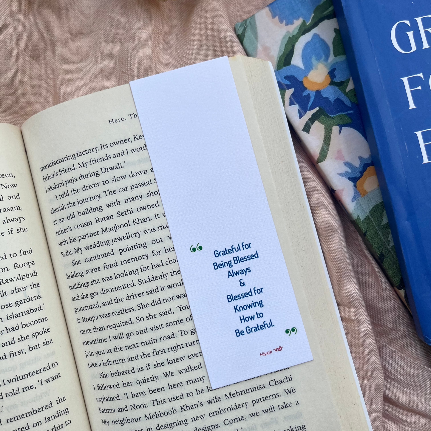 Be Grateful Bookmark by Pankhi X Confetti