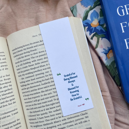 Be Grateful  Bookmark by Pankhi X Confetti