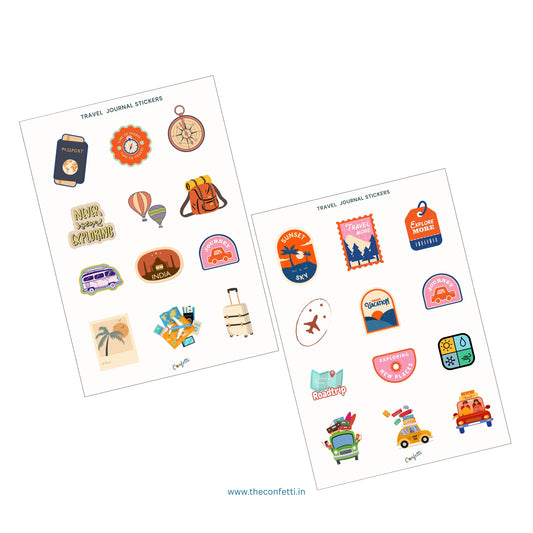 Travel Stickers set of 2