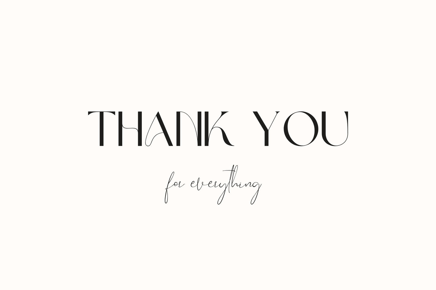 Thank You