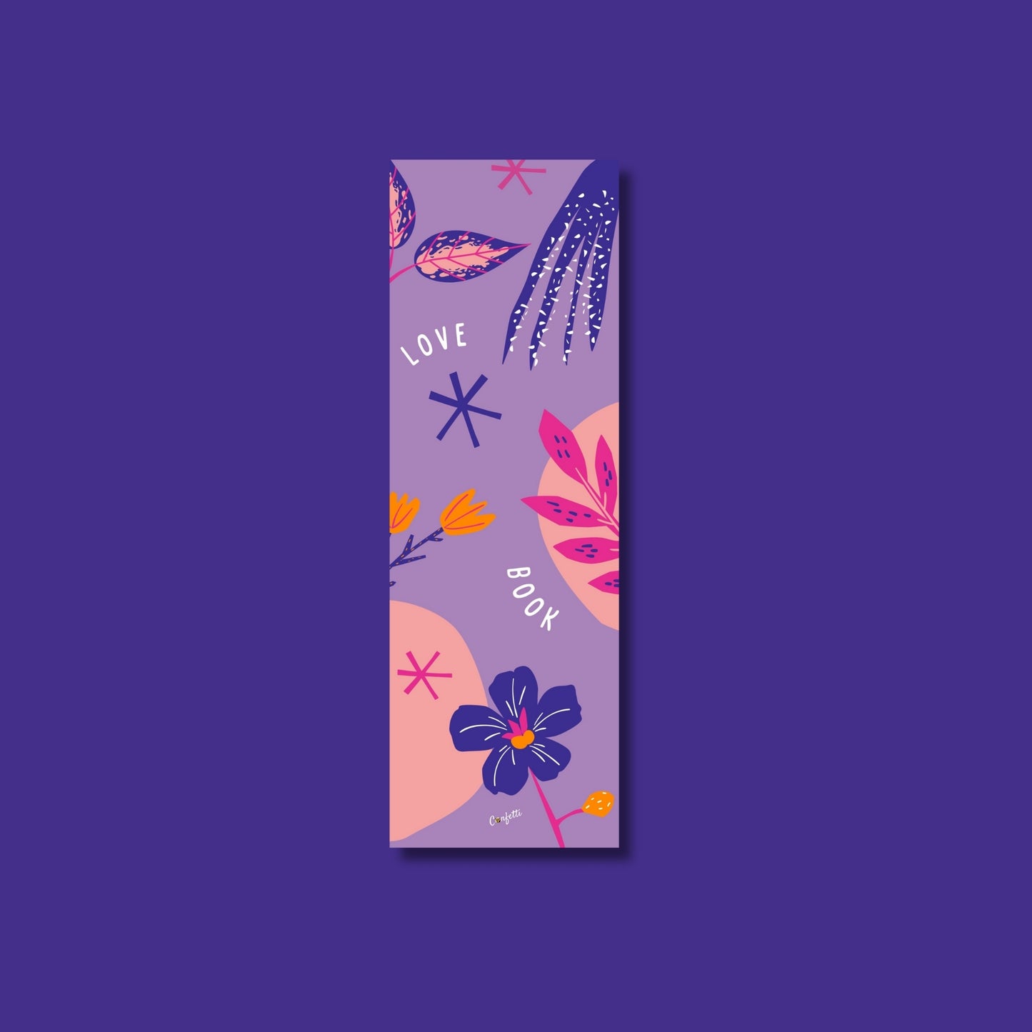 Purple Flower Bookmark