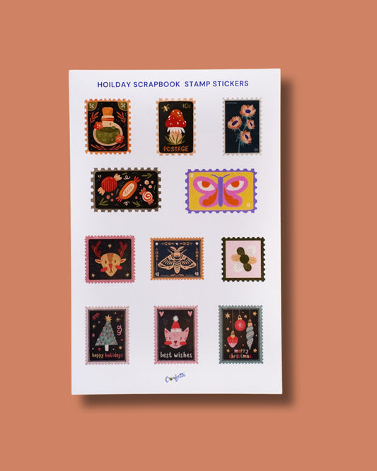 Holiday Scrapbook Stamp Stickers